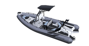 photo of Grand D600 LUX Boat with grey tubes