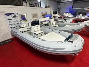 photo of zar mini lux 15 ridged inflatable boat with aluminum hull